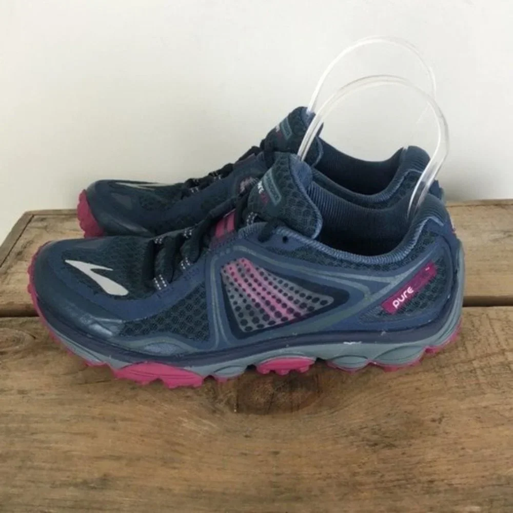 BROOKS Pure Grit blue trail running sneakers us women's size 7 EUC_7